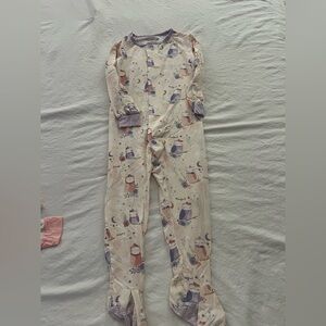 Magnetic Me Pink Magical Owl Print Footie Pajama Sleeper Size 12-18 months